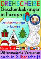 Vorschau - Mal- und Bastelvorlagen - Weihnachten in anderen Ländern DREHSCHEIBE – Geschenkebringer in Europa - Deckblatt
