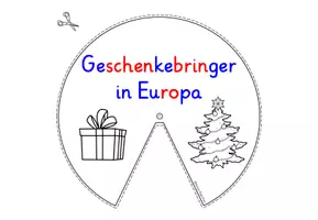 Vorschau - Mal- und Bastelvorlagen - Weihnachten in anderen Ländern DREHSCHEIBE – Geschenkebringer in Europa - Seite 2