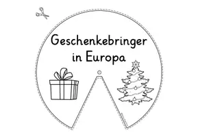 Vorschau - Mal- und Bastelvorlagen - Weihnachten in anderen Ländern DREHSCHEIBE – Geschenkebringer in Europa - Seite 3
