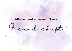 Vorschau - Bildkarten - Affirmationskarten Freundschaft - Deckblatt