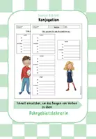 Vorschau - Arbeitsblätter - Konjugation Verben beugen - Deckblatt
