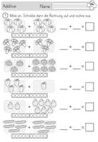 Vorschau - Arbeitsblätter - Einführung Addition - Zahlenraum 10 - Arbeitsblätter - Mix - Seite 2