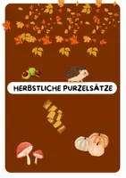 Vorschau - Arbeitsblätter - Herbstliche Purzelsätze-Cover - Deckblatt