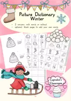 anteprima - Esercizi - English - Winter - picture dictionary - Pagina di copertina