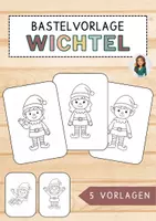Vorschau - Mal- und Bastelvorlagen - Weihnachts Wichtel und Wichtelin - Winterzeit - editierbare Datei - Deckblatt