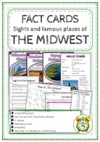 Vorschau - Arbeitsblätter - Fact Cards -THE MIDWEST (quiz, map, worksheets, fact file, presentation, 3-fach differenziert) - Deckblatt