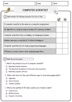 Vorschau - Arbeitsblätter - Computer Scientist Jobs Englisch Leseverstehen mit Richtig-Falsch-, Multiple-Choice- und Offenen Fragen (Englisch Arbeitsblatt) - Seite 2