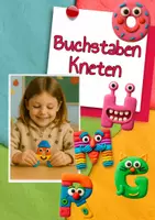 Vorschau - Mal- und Bastelvorlagen - 25 Knet-Buchstaben zum Nachkneten mit Zungenbrechern - Deckblatt