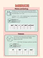 Vorschau - Merkblätter - Merkblatt und Umrechnungstabelle Flächen und Volumen - Deckblatt