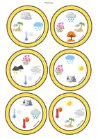 Vorschau - Stationenlernen - Speed Match - Weather & Seasons (Wortschatzspiel Englisch Grundschule) - Seite 2