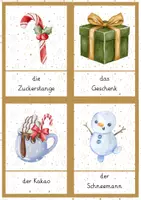 Vorschau - Bildkarten - Wortschatz Weihnachten/Winter Wortkarten - Seite 2