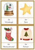 Vorschau - Bildkarten - Wortschatz Weihnachten/Winter Wortkarten - Seite 3