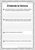 Vista previa - Hojas de trabajo - Lectura + Actividades de Comprensión Lectora 1º de Primaria - página 2
