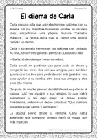 Vista previa - Hojas de trabajo - Fichas de lectura y comprensión para 1º de Primaria - página 1
