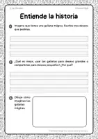 Vista previa - Hojas de trabajo - Fichas de lectura y comprensión para 1º de Primaria - página 2
