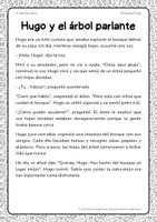 Vista previa - Hojas de trabajo - Lectura con actividades – 1º de Primaria - página 1