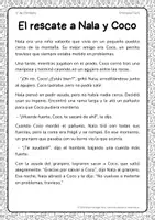 Vista previa - Hojas de trabajo - Lectura para trabajar la comprensión en 1º de Primaria - página 1