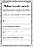 Vista previa - Hojas de trabajo - Texto corto con ejercicios para segundo - página 1