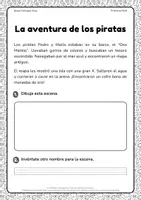 Vista previa - Hojas de trabajo - Lectura comprensiva con actividades | 2º Primaria - página 1