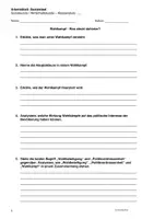 Vorschau - Arbeitsblätter - Wahlkampf - Arbeitsblätter zur politischen Grundordnung - Seite 1