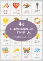 Vorschau - Spiele - 40 Affirmationskarten für Kinder Laminiervorlage - Seite 2