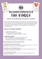 Vorschau - Spiele - 40 Affirmationskarten für Kinder Laminiervorlage - Seite 3