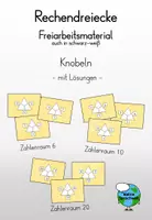 Vorschau - Arbeitsblätter - Rechendreiecke - Knobeln - Freiarbeit - Deckblatt