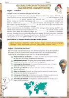 Vorschau - Arbeitsblätter - Globale Produktionskette (am Beispiel Smartphone) - Seite 2
