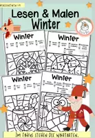 Vorschau - Arbeitsblätter - Lesen und Malen - "Winter" I Kl. 1-4 - Deckblatt