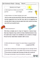 Vorschau - Arbeitsblätter - Quiz zum Sommer-Check (mit Lösung) - Seite 2