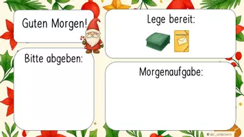 Vorschau - Präsentationen/Tafelbilder - Tafelbild Weihnachten (Begrüßung Classroom Management) - Seite 2
