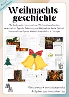 Vorschau - Arbeitsblätter - Weihnachten - kreative und abwechslungreiche Aufgaben - Deckblatt