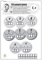 Vorschau - Spiele - Buchstabeneinführung E - Buchstabe E - Hörspaziergang E mit Differenzierung - Seite 2