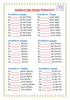 Vorschau - Arbeitsblätter - Verben konjugieren (Verben in der Schule) - Seite 3