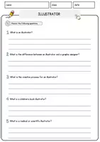Vorschau - Arbeitsblätter - Illustrator Jobs Englisch Leseverstehen mit Richtig-Falsch-, Multiple-Choice- und Offenen Fragen (Englisch Arbeitsblatt) - Seite 3