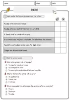 Vorschau - Arbeitsblätter - Judge Jobs Englisch Leseverstehen mit Richtig-Falsch-, Multiple-Choice- und Offenen Fragen (Englisch Arbeitsblatt) - Seite 2