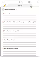 Vorschau - Arbeitsblätter - Judge Jobs Englisch Leseverstehen mit Richtig-Falsch-, Multiple-Choice- und Offenen Fragen (Englisch Arbeitsblatt) - Seite 3
