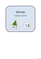 Vorschau - Arbeitsblätter - Klettmappe (TEACCH-Mappe) zur Addition im ZR 20 - Thema Winter - Seite 2