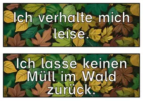 Vorschau - Präsentationen/Tafelbilder - Tafelmaterial "Verhalten im Wald" (Sachunterricht) - Seite 3