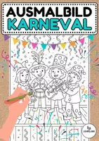 Vorschau - Mal- und Bastelvorlagen - Ausmalbild Karneval - Musik Jg.1-6 - Deckblatt
