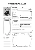 Vorschau - Arbeitsblätter - Steckbrief Gottfried Keller - Seite 1