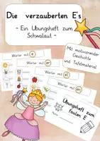 Vorschau - Arbeitsblätter - Die verzauberten E´s - ein Übungsheft zum Schwalaut (Schwa-Laut) - Deckblatt