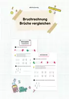 Vorschau - Arbeitsblätter - Materialpaket - Brüche Klasse 5/6 - Deckblatt