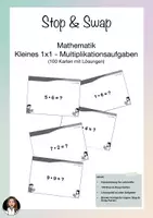 Vorschau - Spiele - Stop & Swap – Kleines 1×1 & Umkehraufgaben (Materialpaket) - Deckblatt