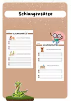 Vorschau - Arbeitsblätter - Schlangensätzepdf - Deckblatt