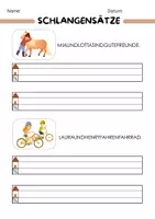 Vorschau - Arbeitsblätter - Schlangensätzepdf - Seite 1