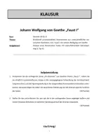 Vorschau - Unterrichtsreihen - Klausur zu Faust I: Am Brunnen - Gretchens Entwicklung - Seite 2