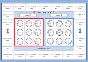 Vorschau - Arbeitsblätter - What time is it? - viertel vor Materialpaket - Deckblatt