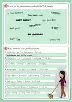 Vorschau - Arbeitsblätter - Past Simple vs Past Progressive – Englisch Arbeitsblätter - Seite 2