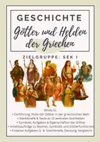 Vorschau - Arbeitsblätter - Götter und Helden der Griechen / Griechische Mythologie - Deckblatt